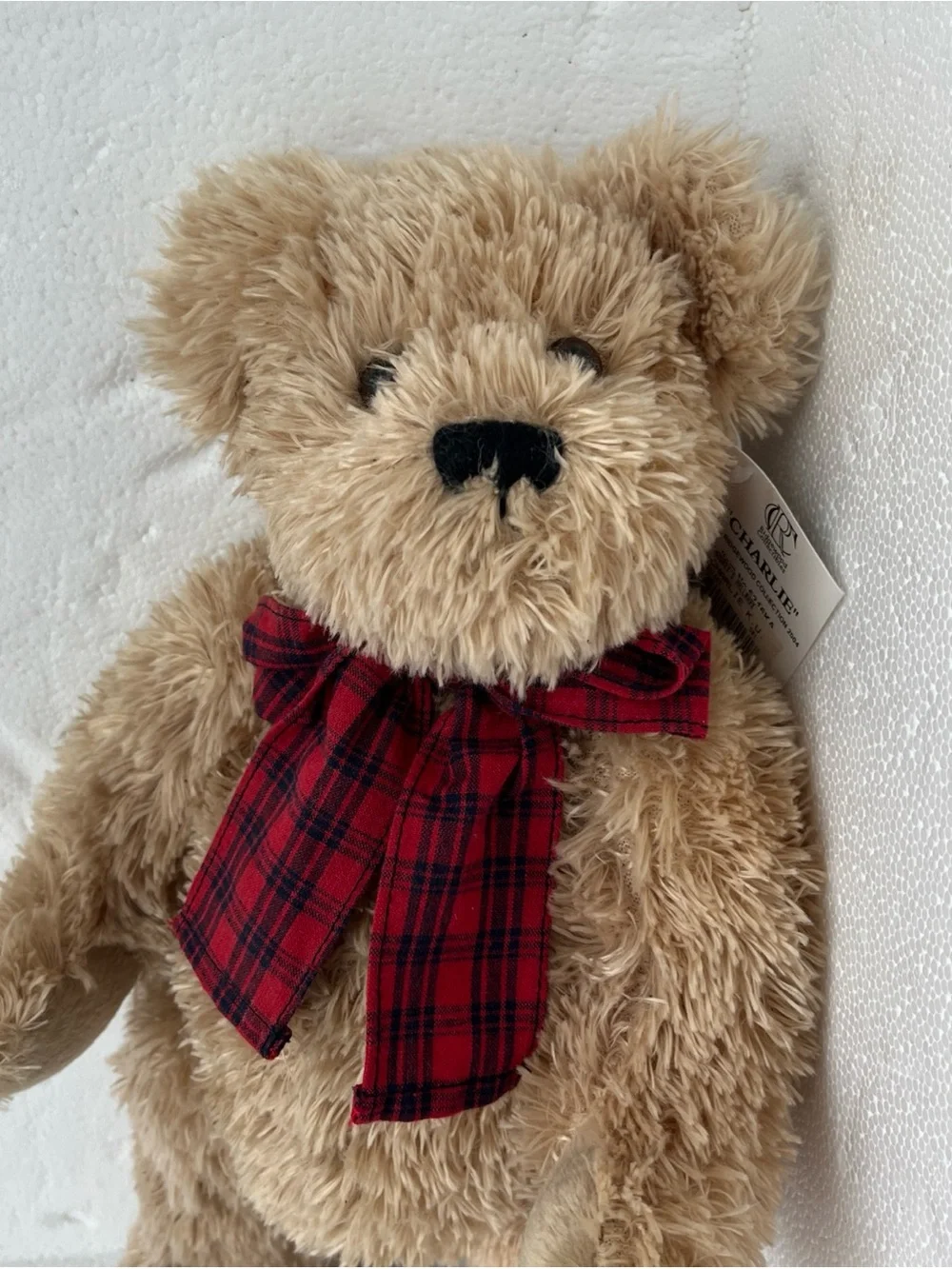 VTG Retired Ridgewood Collectibles-2004-Plush Teddy Bear-Charlie-KU-15”tall